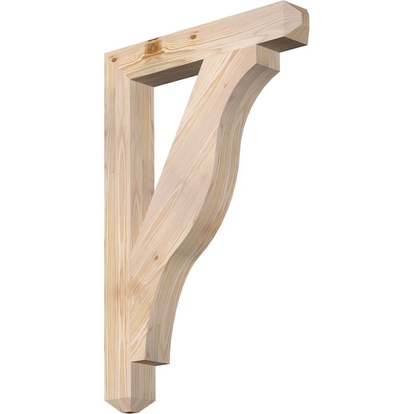 Ekena Millwork Funston Craftsman Smooth Bracket, Douglas Fir, 3 1/2"W x 24"D x 36"H BKT04X24X36FST04SDF - main